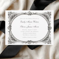 Opulent Vintage Frame Classic Formal Wedding