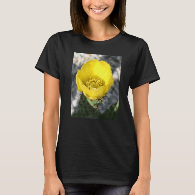 Opuntia Ficus-Indica Flower Of The Prickly Pear Cl T-Shirt (Front)