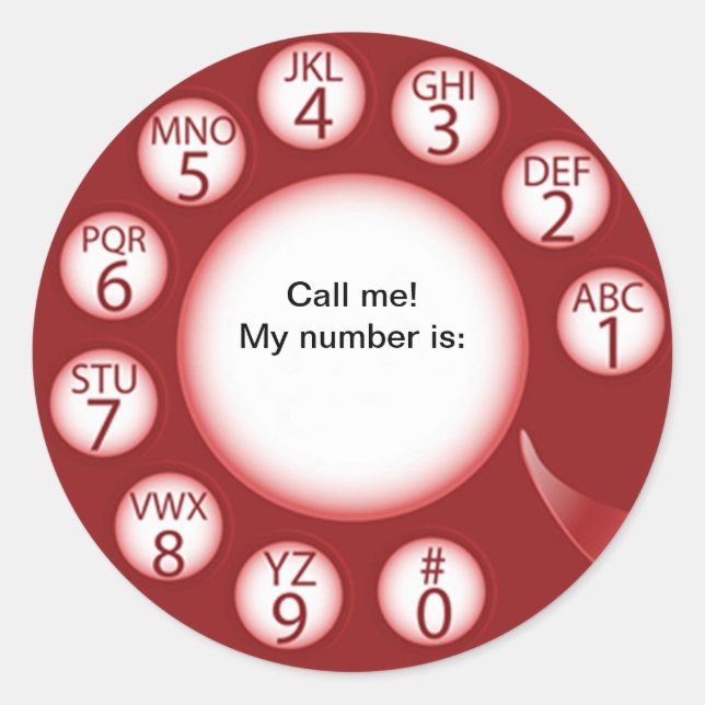 OPUS Call the Man! Classic Round Sticker (Front)