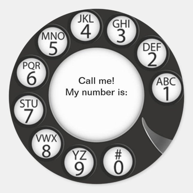 OPUS Call the Man! Classic Round Sticker (Front)