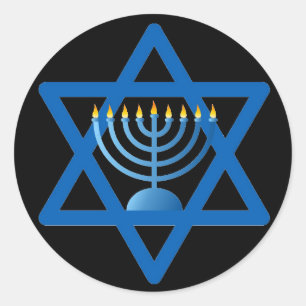 OPUS CHANGEABLE Hanukkah Classic Round Sticker
