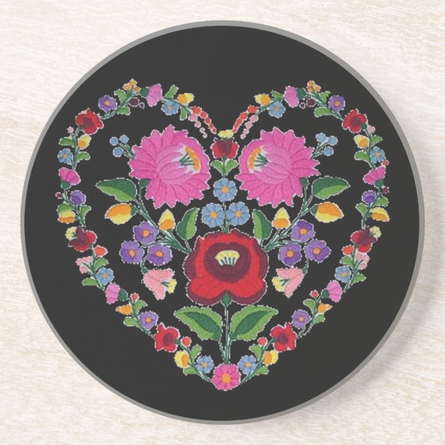OPUS CHANGEABLE Hungarian Heart Coaster (Front)