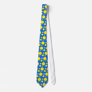 OPUS Complementary blue yellow polka dot Tie