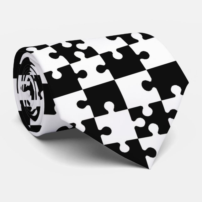 OPUS Jigsaw Puzzle Pieces Tie (Rolled)