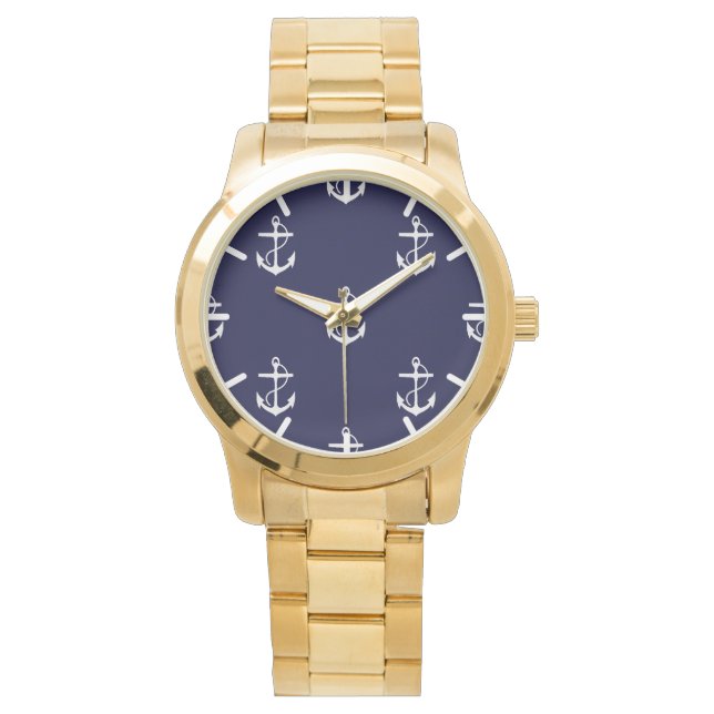Opus Posh Anchor Nautical Custom Watch (Front)
