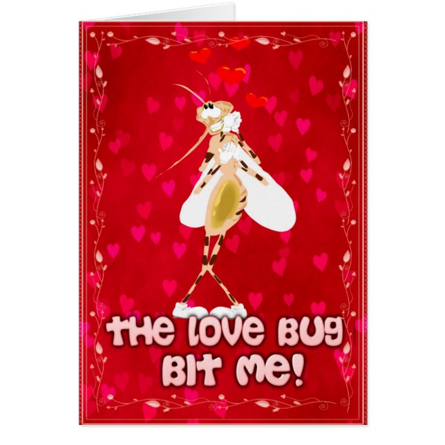 Opus Posh Love Bug Bit Me Valentine (Front)
