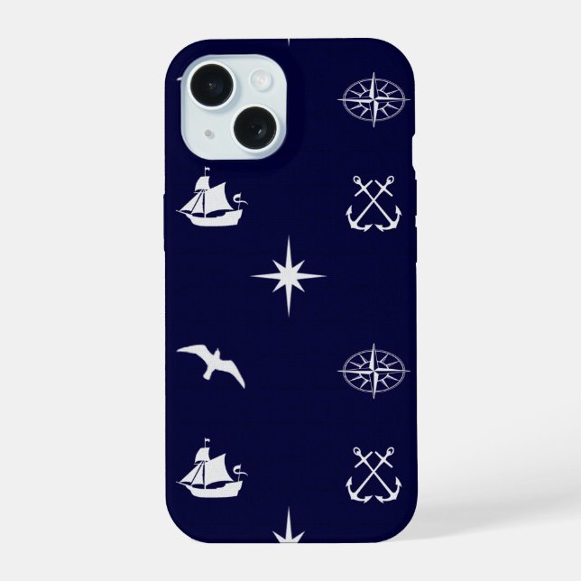 Opus Posh Nautical iPhone 15 Case (Back)