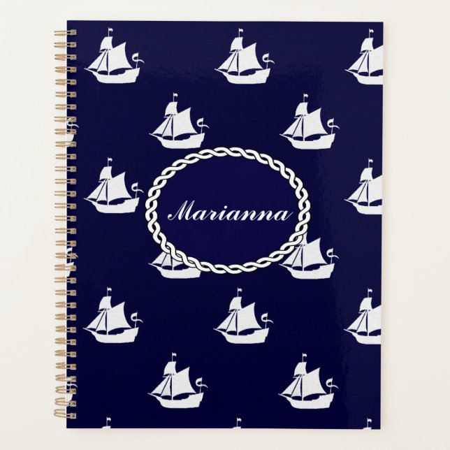 Opus Posh Tall Ships Nautical Design Planner (Front)