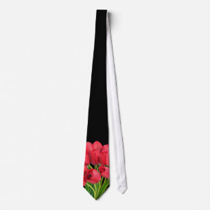 OPUS Red Tulips Tie