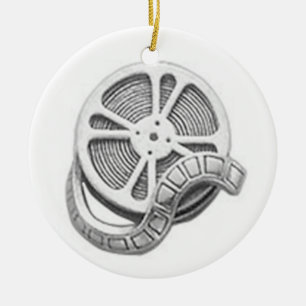 OPUS Silver Film Reel Ceramic Tree Decoration