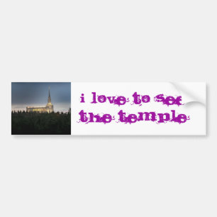 oquirrh mountain lds utah temple bumper sticker