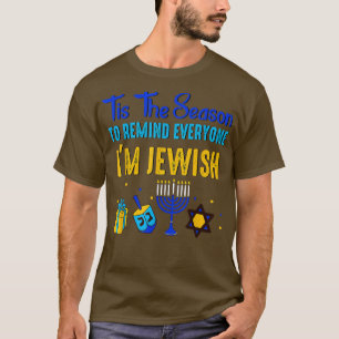 oQZG Tis The Season Happy Hanukkah Chanukah Jewish T-Shirt