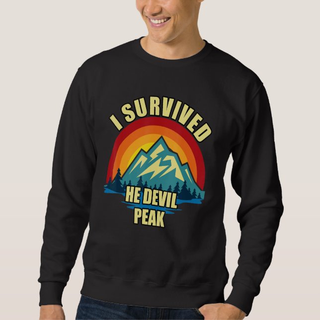 or He Devil Hiking Mountian Climbing Sweatshirt (Front)