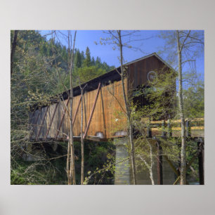 OR, Jackson County, McKee Covered Bridge 2 Poster