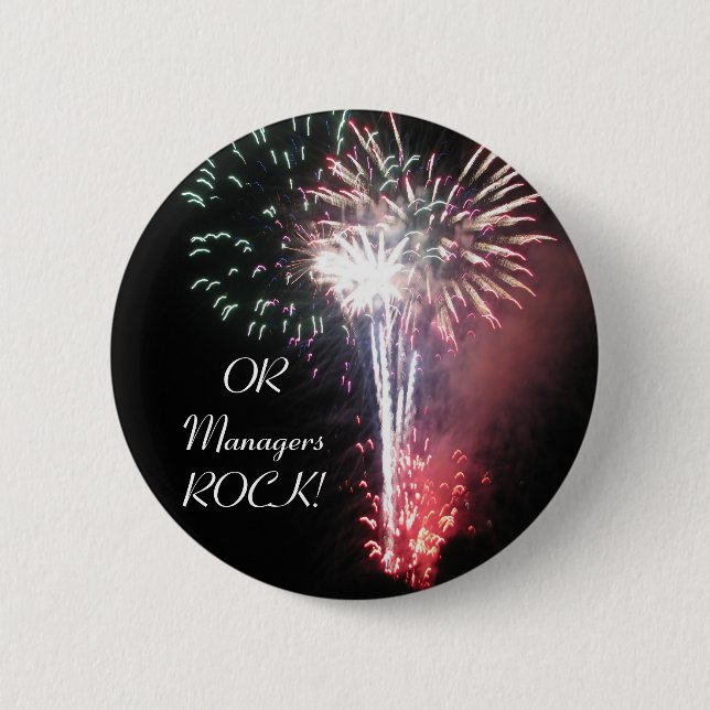OR Manager 1 6 Cm Round Badge (Front)