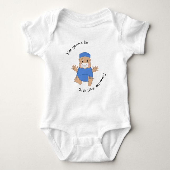 OR mummy Baby Bodysuit (Front)