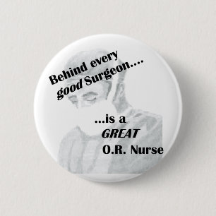OR Nurse 6 Cm Round Badge