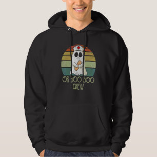 Or Nurse Boo Boo Crew  Women Halloween Costume Nur Hoodie
