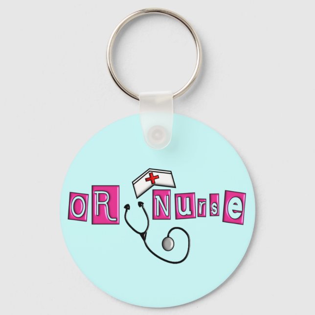 OR Nurse Gifts Key Ring (Front)