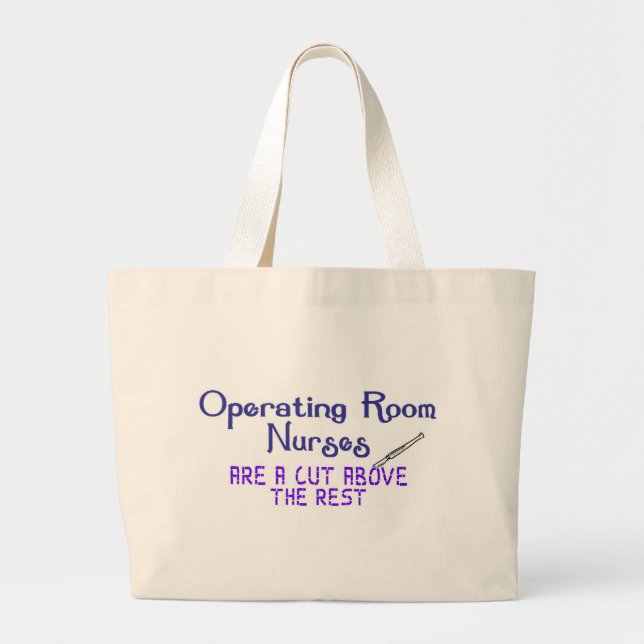 OR Nurse Large Tote Bag (Front)