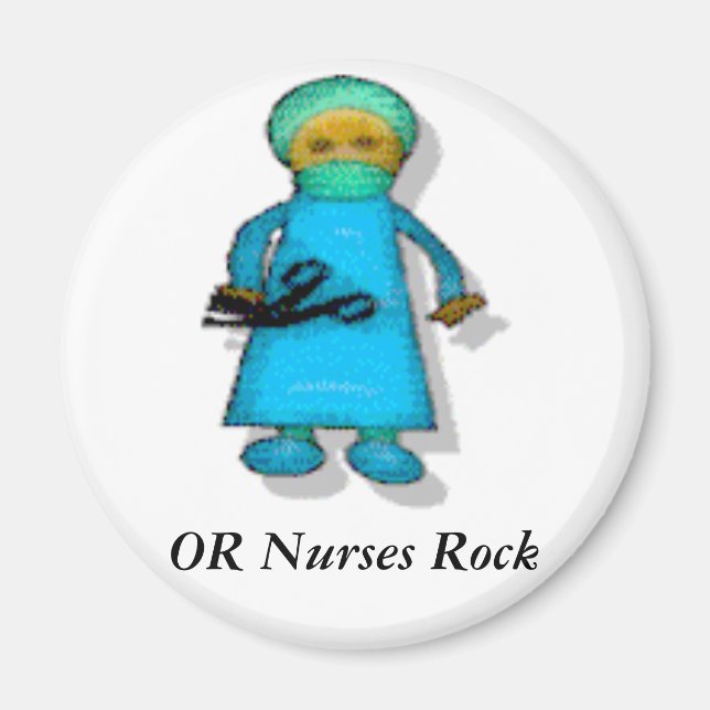 OR Nurses Rock Magnet (Front)