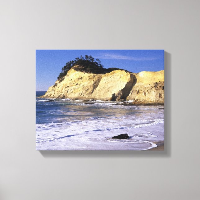 OR, Oregon Coast, Cape Kiwanda SP, Cape 2 Canvas Print (Front)