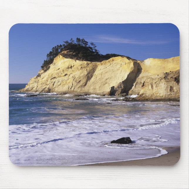 OR, Oregon Coast, Cape Kiwanda SP, Cape 2 Mouse Pad (Front)