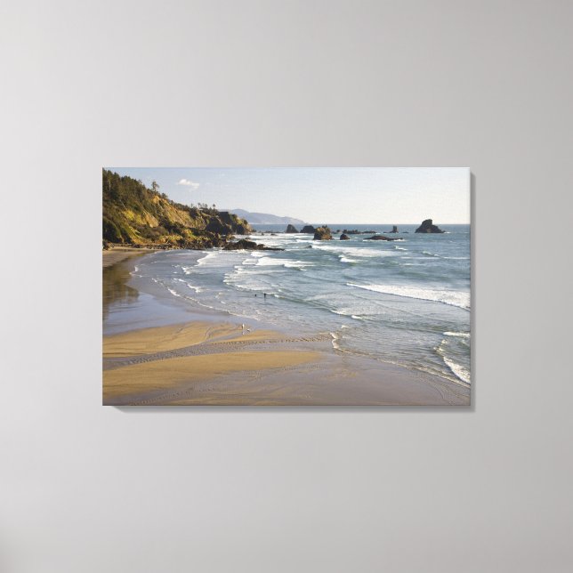 OR, Oregon Coast, Ecola State Park, Indian Canvas Print (Front)