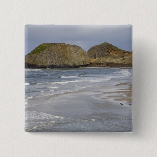 OR, Oregon Coast, Seal Rock State Park, 15 Cm Square Badge (Front)