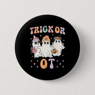 Or Ot Occupational Therapy Therapist Halloween Gho 6 Cm Round Badge