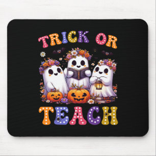 Or Teach Halloween Ghost Pumpkin Spooky Teacher Wo Mouse Pad