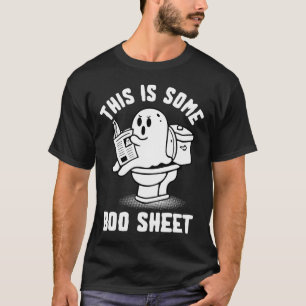 Or Treat Spooky Ghost This Is Some Boo Sheet Hallo T-Shirt
