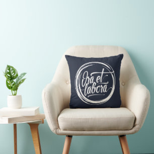Ora et labora cushion