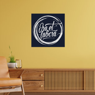 Ora et labora poster