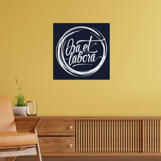 Ora et labora poster (Living Room 2)