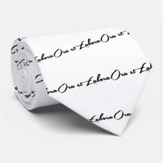 Ora et Labora Tie