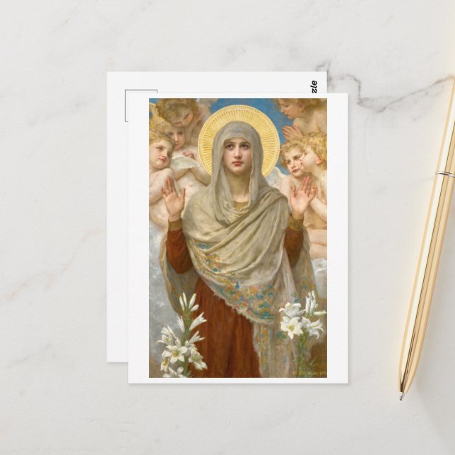 Ora Pro Nobis , William Bouguereau  Postcard (Front/Back In Situ)