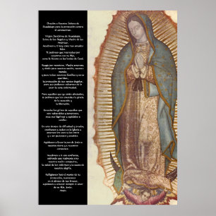 Oración Guadalupe para la protección coronavirus Poster