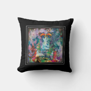 Oracle Cards Watercolor Bohemian Yoga Tarot Cushion