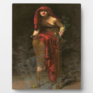 Oracle Priestess Of Delphi Pythia In High Priestes Plaque