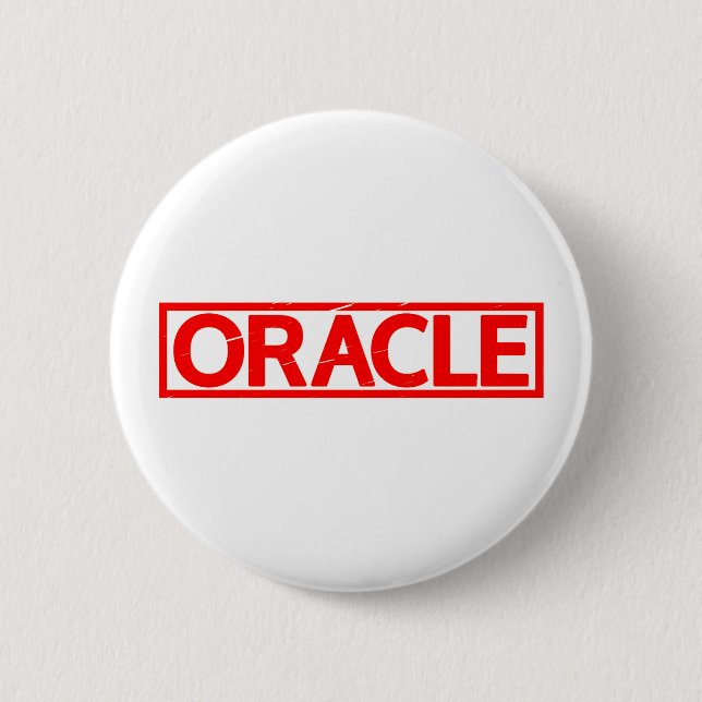 Oracle Stamp 6 Cm Round Badge (Front)