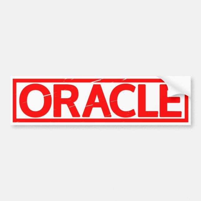 Oracle Stamp Bumper Sticker (Front)