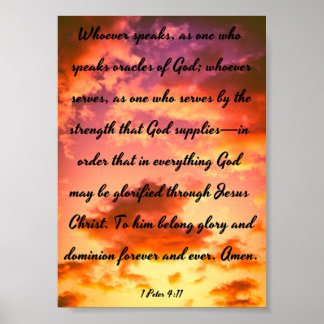 Oracles of God - Bible Poster