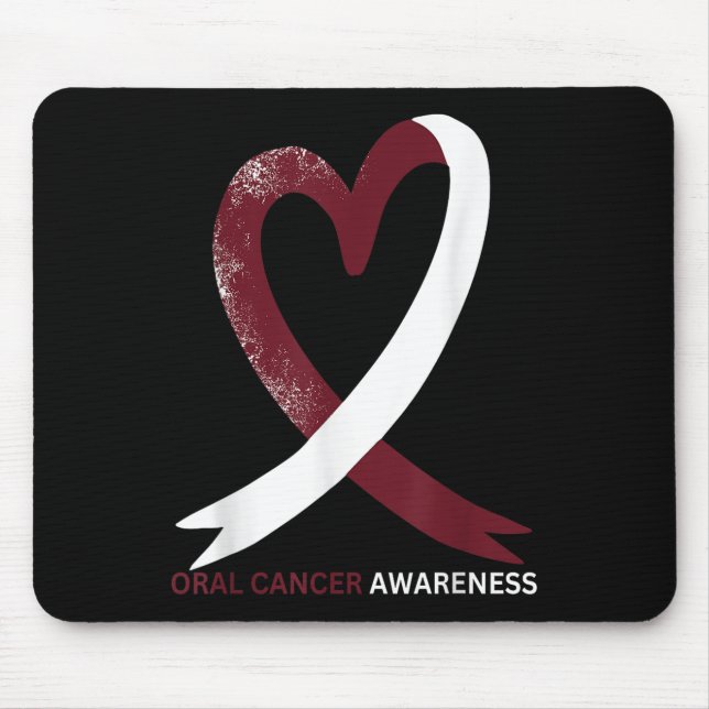 Oral Cancer Awareness Month 2024 Throat Head Neck Mouse Pad (Front)