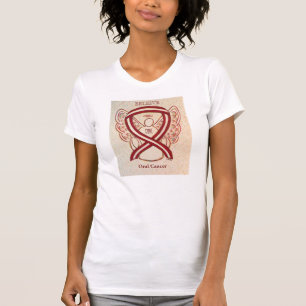 Oral Cancer Awareness Ribbon Angel Custom Shirt