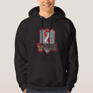 Oral Cancer Survivor Vintage Butterfly Hoodie