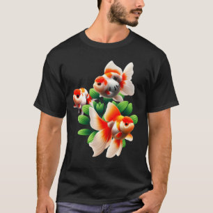 Oranda Ranchu Goldfish Fancy Goldfish Art T-Shirt