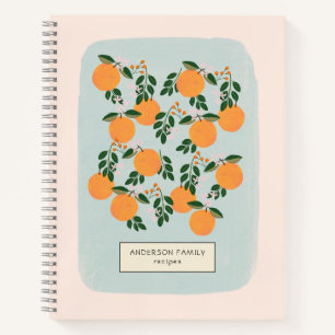 Orane Citrus Personalised Recipe Notebook