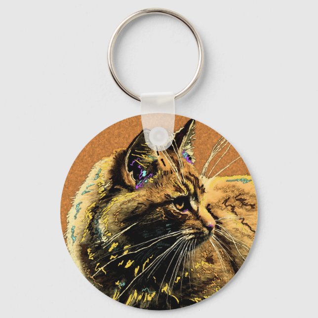 Orang Tabby-King Key Ring (Front)