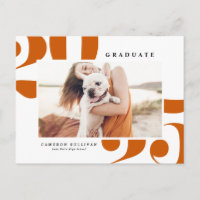 Orange 2026 Bold Typography Photo Graduation